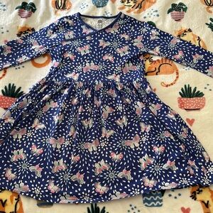 New without tags blue butterfly dress for girls.